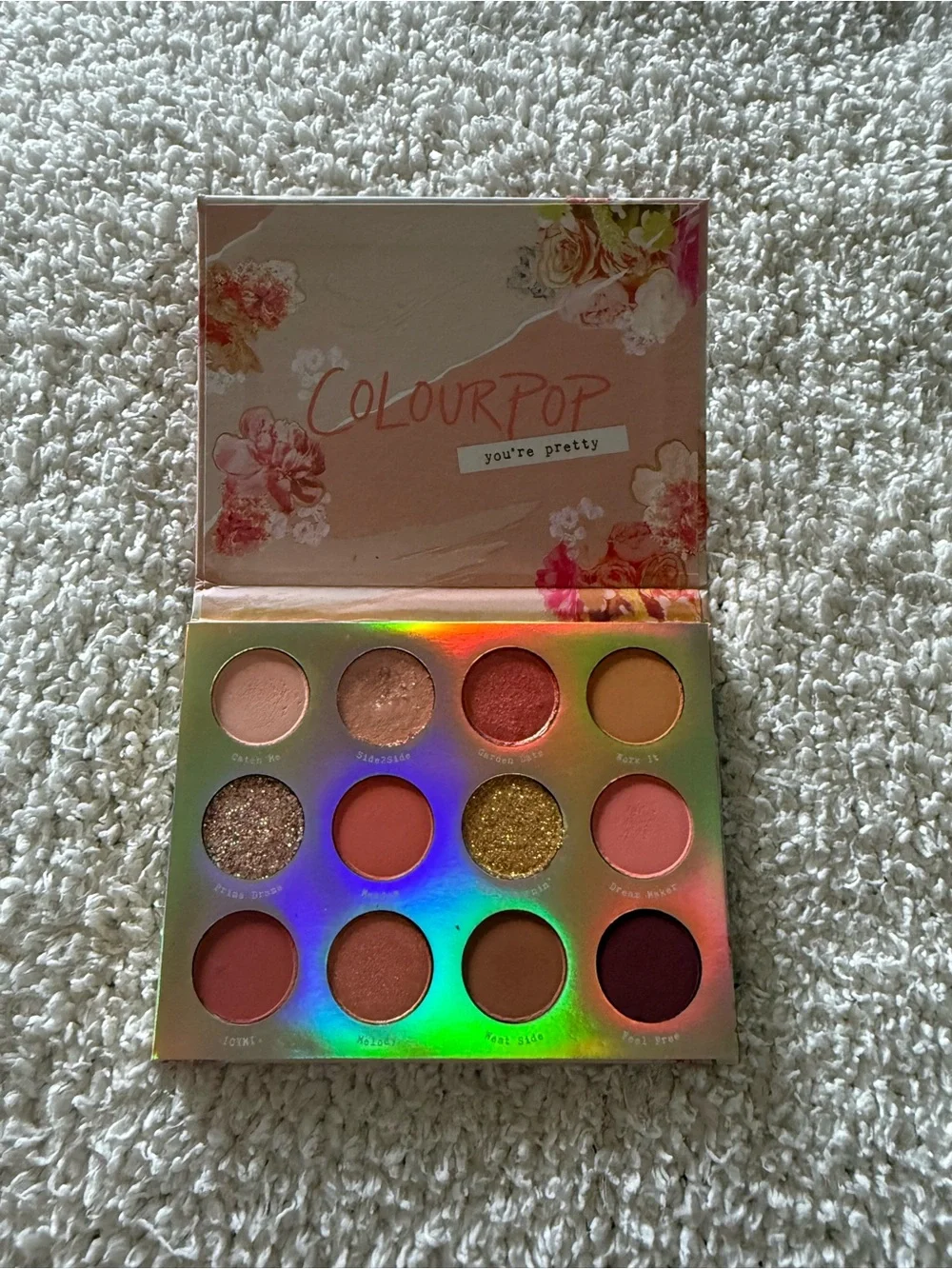 Sweet Talk Pressed Powder Palette - Peach Floral